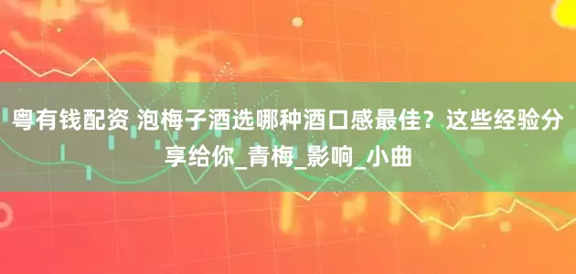 粤有钱配资 泡梅子酒选哪种酒口感最佳？这些经验分享给你_青梅_影响_小曲